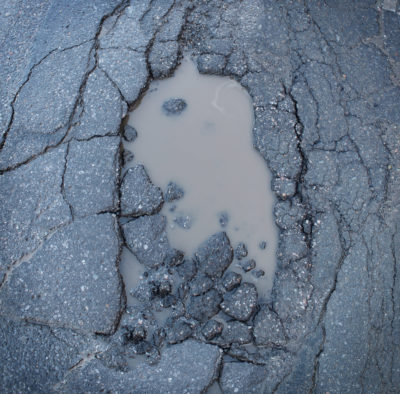 rain affects new asphalt Utah