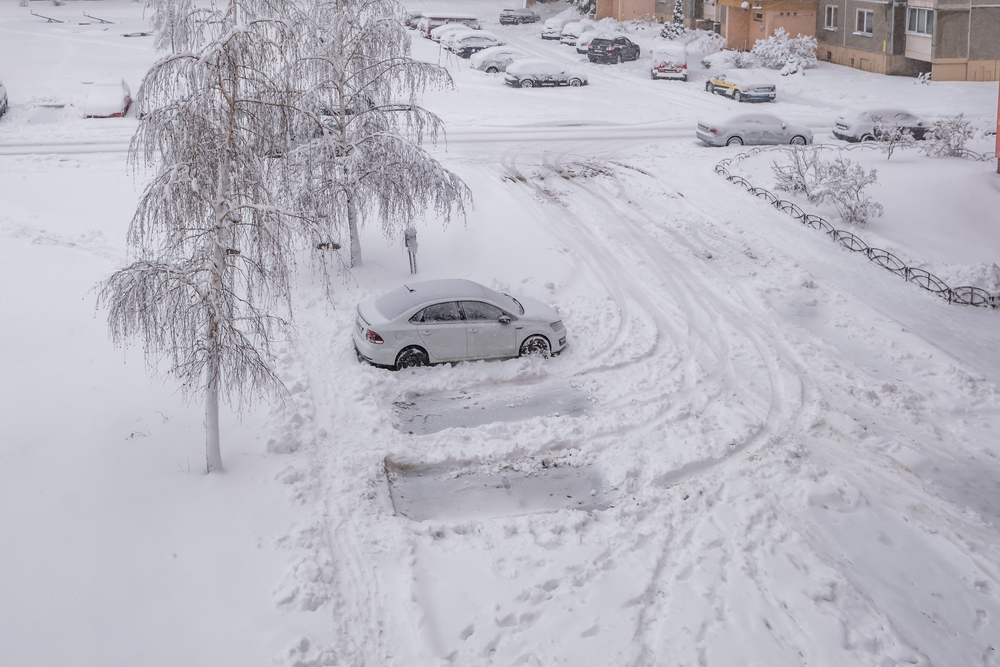 snow affects asphalt Utah